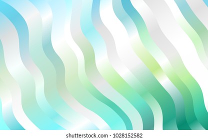 Light Blue, Yellow vector template with lava shapes. A vague circumflex abstract illustration with gradient. Marble design for your web site.