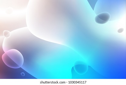 Light Blue, Yellow vector template with lines, ovals. Brand-new colored illustration in memphis style with gradient. A new texture for your  ad, booklets, leaflets.