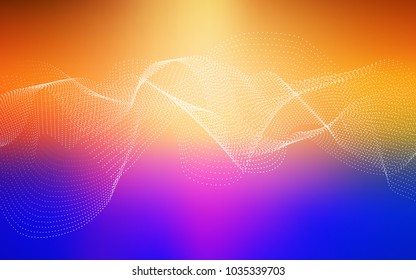Light Blue, Yellow vector template with circles. Blurred bubbles on abstract background with colorful gradient. The pattern can be used for beautiful websites.