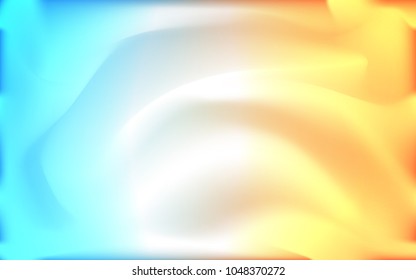 Light Blue, Yellow vector template with lava shapes. A completely new color illustration in marble style. Brand-new design for your ads, poster, banner.