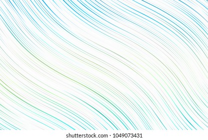 Light Blue, Yellow vector template with bubble shapes. Glitter abstract illustration with wry lines. A completely new template for your business design.