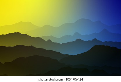 Light Blue, Yellow vector template with lines, ovals. Modern gradient abstract illustration with bandy lines. Textured wave pattern for backgrounds.