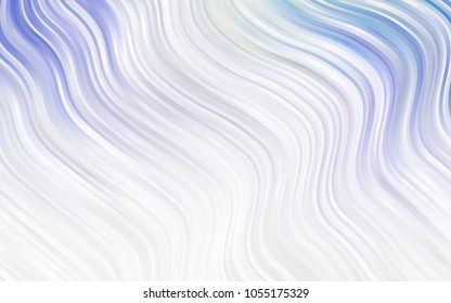 Light Blue, Yellow vector template with lines, ovals. Blurred geometric sample with gradient bubbles.  Marble design for your web site.