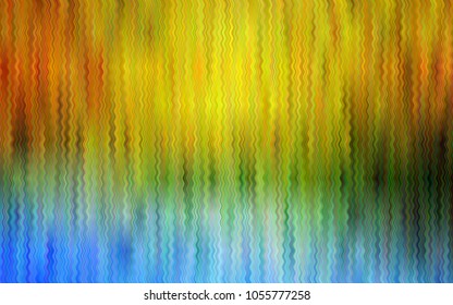 Light Blue, Yellow vector template with bubble shapes. Blurred geometric sample with gradient bubbles.  A new texture for your  ad, booklets, leaflets.