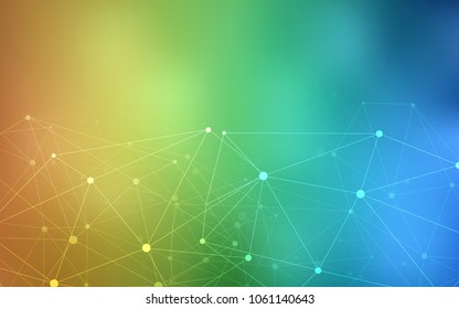 Light Blue, Yellow vector template with circles, triangles. Abstract illustration with colorful discs and triangles. Pattern can be used for beautiful websites.
