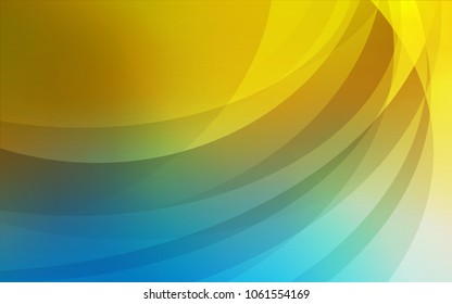 Light Blue, Yellow vector template with bubble shapes. A completely new color illustration in marble style. The best blurred design for your business.
