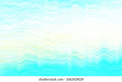 Light Blue, Yellow vector template with liquid shapes. A sample with blurred bubble shapes. The best blurred design for your business.