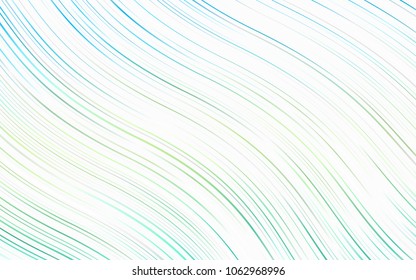 Light Blue, Yellow vector template with bubble shapes. Glitter abstract illustration with wry lines. A completely new template for your business design.