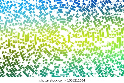Light Blue, Yellow vector template with liquid shapes. Modern gradient abstract illustration with bandy lines. The template for cell phone backgrounds.