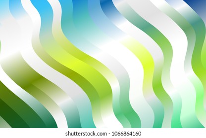 Light Blue, Yellow vector template with lines, ovals. An elegant bright illustration with gradient. Marble style for your business design.