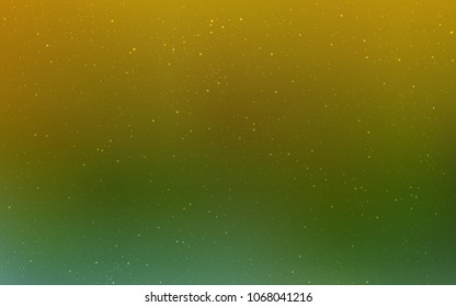 Light Blue, Yellow vector template with space stars. Shining colored illustration with bright astronomical stars. Pattern for astronomy websites.