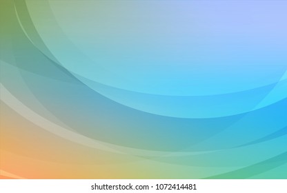 Light Blue, Yellow vector template with bubble shapes. Colorful abstract illustration with gradient lines. The best blurred design for your business.