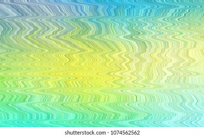Light Blue, Yellow vector template with liquid shapes. A completely new color illustration in marble style. The best blurred design for your business.