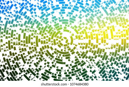 Light Blue, Yellow vector template with lava shapes. Brand-new colored illustration in marble style with gradient. A completely new template for your business design.