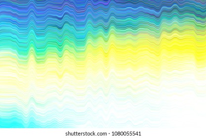 Light Blue, Yellow vector template with bubble shapes. Modern gradient abstract illustration with bandy lines. New composition for your brand book.