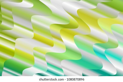 Light Blue, Yellow vector template with bubble shapes. Creative geometric illustration in marble style with gradient. A completely new template for your business design.