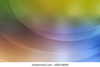 Light Blue, Yellow vector template with liquid shapes. Modern gradient abstract illustration with bandy lines. A completely new memphis design for your business.