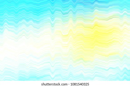 Light Blue, Yellow vector template with lava shapes. Colorful abstract illustration with gradient lines. A completely new template for your business design.