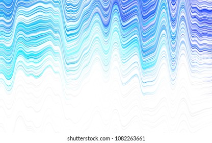 Light Blue, Yellow vector template with bent ribbons. Brand-new colored illustration in marble style with gradient. The elegant pattern for brand book.