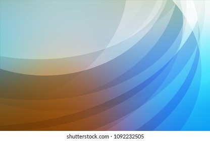 Light Blue, Yellow vector template with lines, ovals. Shining illustration, which consist of blurred lines, circles. The template for cell phone backgrounds.
