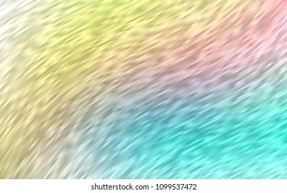 Light Blue, Yellow vector template with abstract lines. A sample with blurred bubble shapes. The elegant pattern for brand book.
