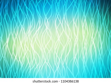 Light Blue, Yellow vector template with lava shapes. Shining crooked illustration in marble style. The template for cell phone backgrounds.