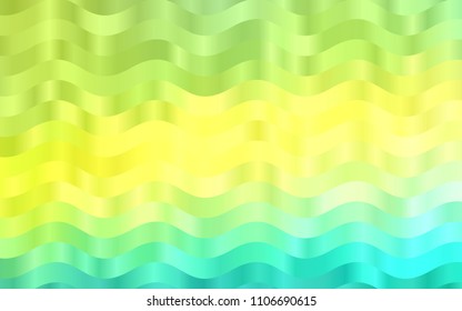 Light Blue, Yellow vector template with bubble shapes. Glitter abstract illustration with wry lines. The template for cell phone backgrounds.