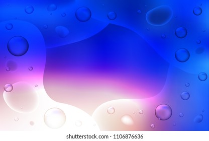 Light Blue, Yellow vector template with lava shapes. Shining illustration, which consist of blurred lines, circles. Pattern for your business design.