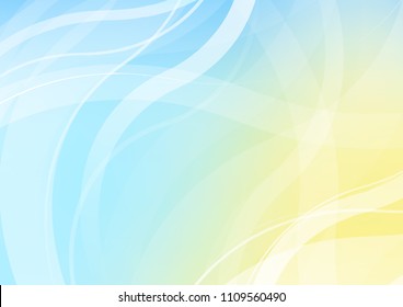 Light Blue, Yellow vector template with bubble shapes. A completely new color illustration in marble style. The elegant pattern for brand book.