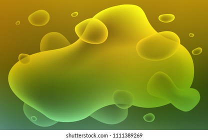Light Blue, Yellow vector template with bent lines. Shining illustration, which consist of blurred lines, circles. Pattern for your business design.