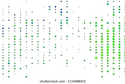 Light Blue, Yellow vector  template with circles. Modern abstract illustration with colorful water drops. Completely new template for your brand book.