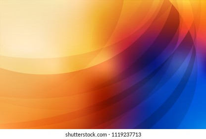 Light Blue, Yellow vector template with abstract circles. Colorful abstract illustration with gradient lines. A completely new memphis design for your business.