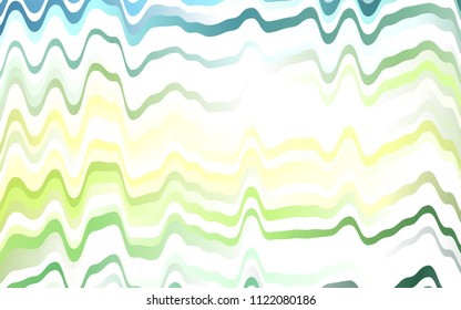 Light Blue, Yellow vector template with bubble shapes. Shining crooked illustration in marble style. Pattern for your business design.