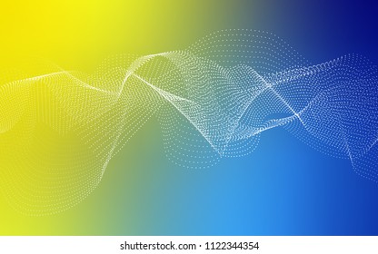Light Blue, Yellow vector template with circles. Blurred bubbles on abstract background with colorful gradient. New design for ad, poster, banner of your website.