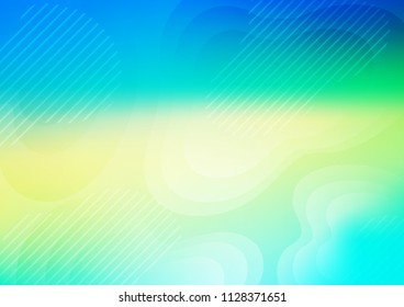 Light Blue, Yellow vector template with repeated sticks. Shining colored illustration with narrow lines. The pattern can be used as ads, poster, banner for commercial.