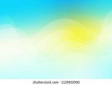 Light Blue, Yellow vector template with bubble shapes. Creative geometric illustration in marble style with gradient. Marble style for your business design.