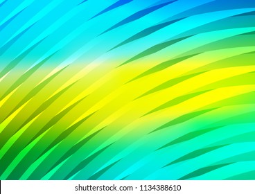 Light Blue, Yellow vector template with repeated sticks. Glitter abstract illustration with colored sticks. The pattern can be used for busines ad, booklets, leaflets