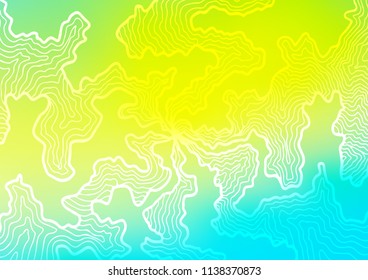Light Blue, Yellow vector template with bubble shapes. A completely new color illustration in marble style. The template for cell phone backgrounds.