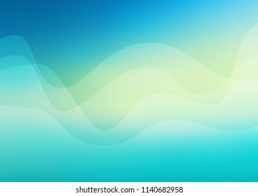 Light Blue, Yellow vector template with bubble shapes. Modern gradient abstract illustration with bandy lines. A completely new marble design for your business.