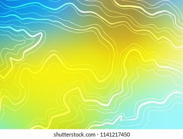 Light Blue, Yellow vector template with repeated sticks. Shining colored illustration with narrow lines. The pattern can be used as ads, poster, banner for commercial.