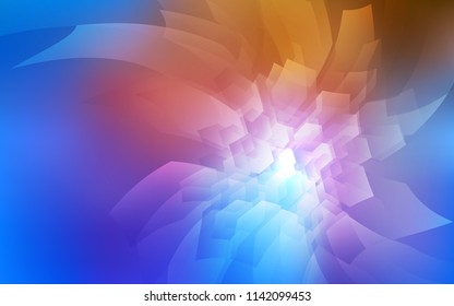 Light Blue, Yellow vector template in hexagonal style. White background with colorful hexagons. Pattern can be used for landing pages.