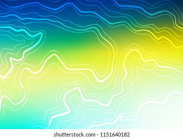 Light Blue, Yellow vector template with repeated sticks. Decorative shining illustration with lines on abstract template. Smart design for your business advert.