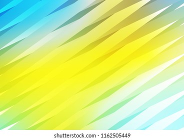 Light Blue, Yellow vector template with repeated sticks. Blurred decorative design in simple style with lines. Smart design for your business advert.