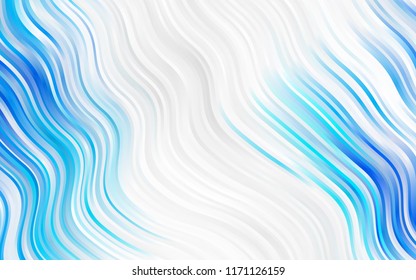 Light Blue, Yellow vector template with lava shapes. Colorful abstract illustration with gradient lines. New composition for your brand book.