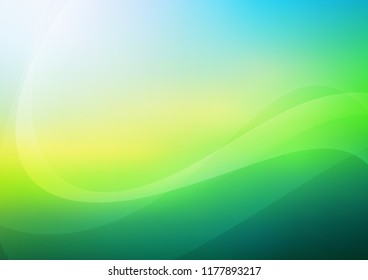 Light Blue, Yellow vector template with abstract lines. Colorful illustration in abstract marble style with gradient. Pattern for your business design.