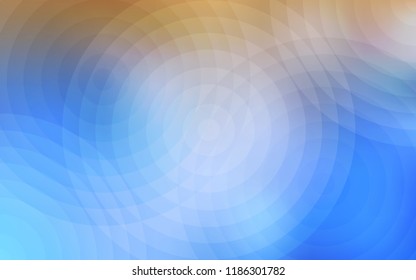 Light Blue, Yellow vector template with circles. Blurred decorative design in abstract style with bubbles. Pattern can be used as texture of wallpapers.