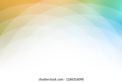 Light Blue, Yellow vector template with bent ribbons. A completely new color illustration in marble style. Brand new design for your ads, poster, banner.