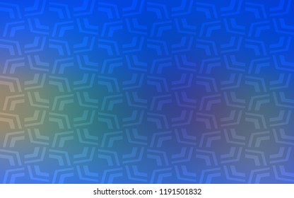 Light Blue, Yellow vector template with liquid shapes. Glitter abstract illustration with wry lines. A new texture for your  ad, booklets, leaflets.