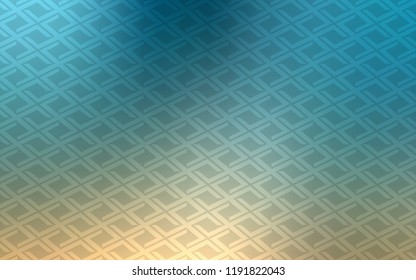Light Blue, Yellow vector template with crystals, rectangles. Rectangles on abstract background with colorful gradient. Best design for your ad, poster, banner.