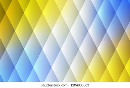 Light Blue, Yellow vector template with crystals, rectangles. Illustration with set of colorful rectangles. Modern template for your landing page.
